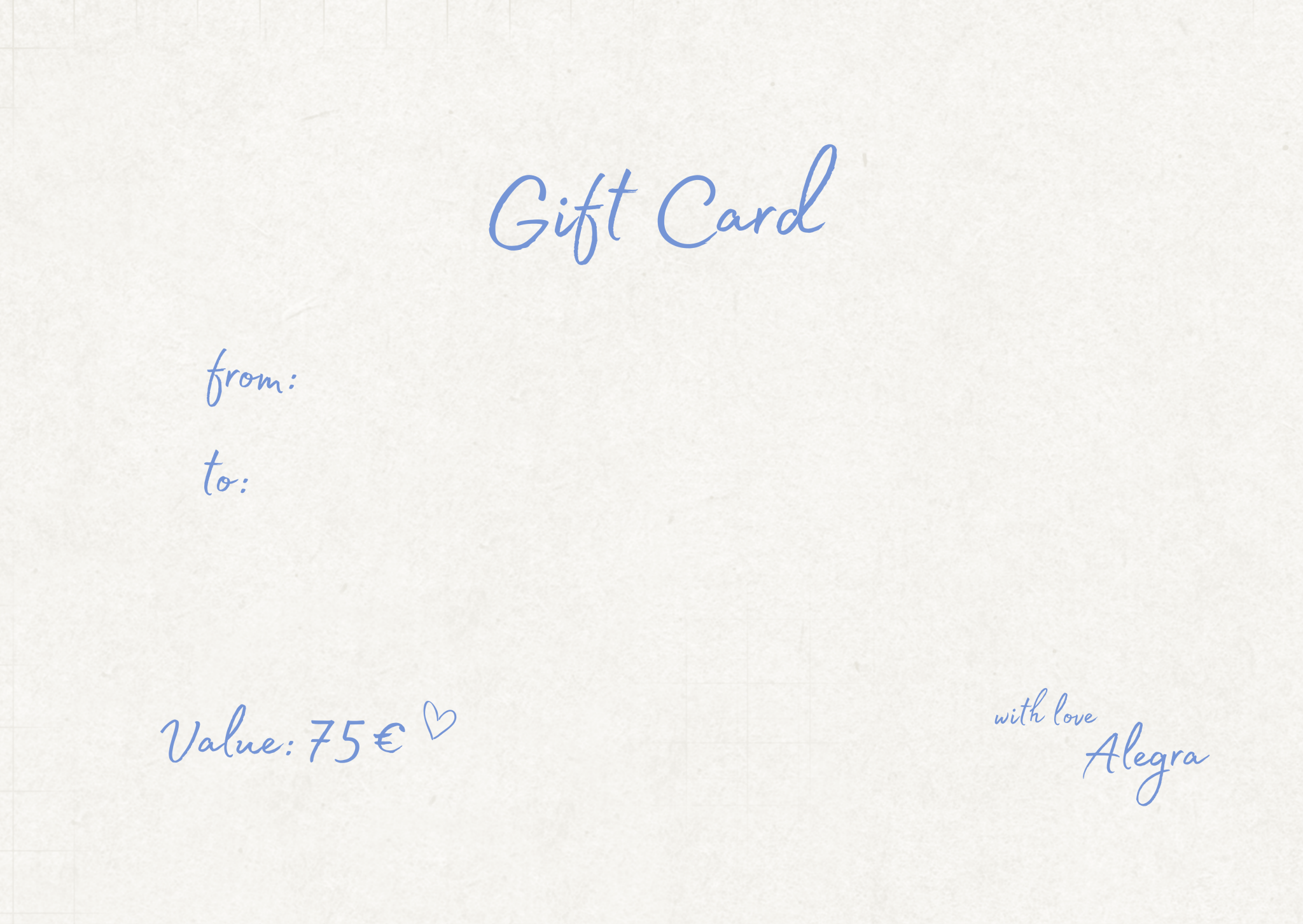 Gift Card | Clean Natural Organic | Alegra Organica